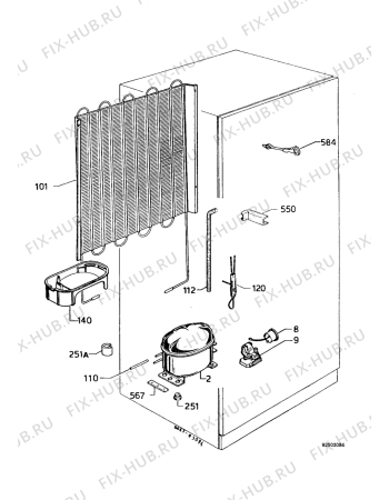 Взрыв-схема холодильника Zanussi ZI2315RV - Схема узла Functional parts