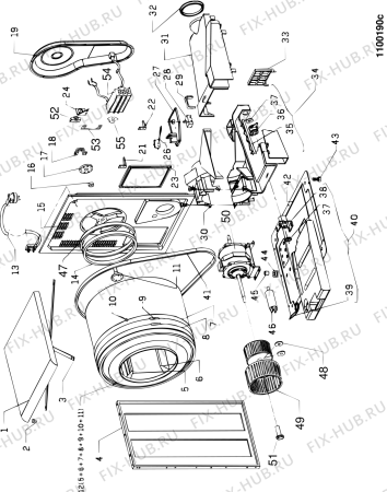 Схема №1 G623CNL (F018566) с изображением Обшивка для стиралки Indesit C00064972