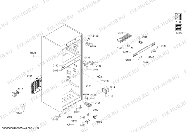 Схема №1 KD56NSB40N с изображением Компрессор для холодильника Siemens 00145673