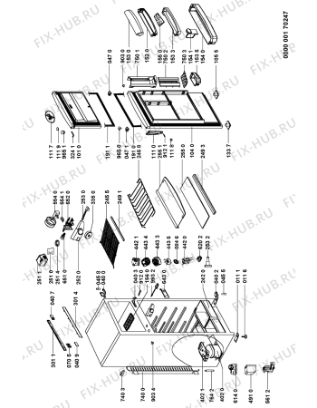 Схема №1 ART 993/H с изображением Преобразователь для холодильной камеры Whirlpool 481251138174