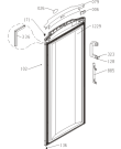 Схема №2 F6150W (332016, ZOS2467C) с изображением Дверца для холодильной камеры Gorenje 327181