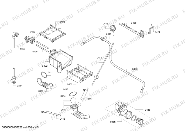 Взрыв-схема стиральной машины Bosch WAE24167UK Classixx 6 VarioPerfect - Схема узла 04