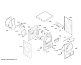 Схема №3 WTE86362SN с изображением Вкладыш для сушилки Bosch 00623144