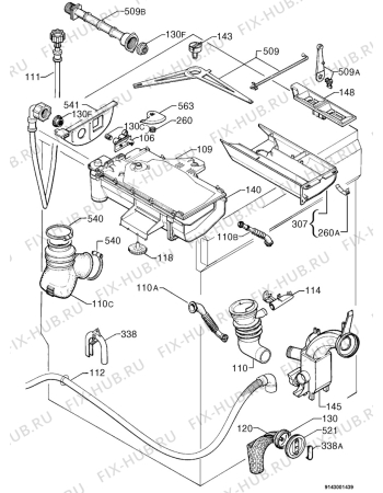 Взрыв-схема стиральной машины Privileg 618951_8338 - Схема узла Hydraulic System 272