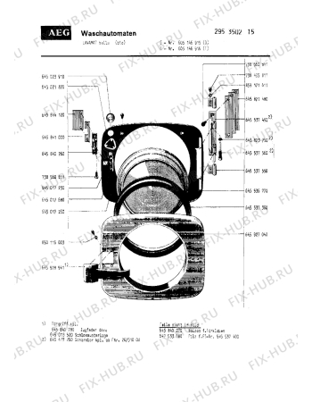 Схема №3 LAVBELLA CH с изображением Вноска для посудомоечной машины Aeg 8996450067609