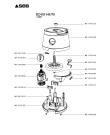 Схема №1 DO101141/701 с изображением Элемент корпуса для кухонного измельчителя Seb MS-5785390