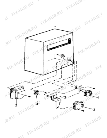 Взрыв-схема холодильника Electrolux RH100 - Схема узла Electrical equipment