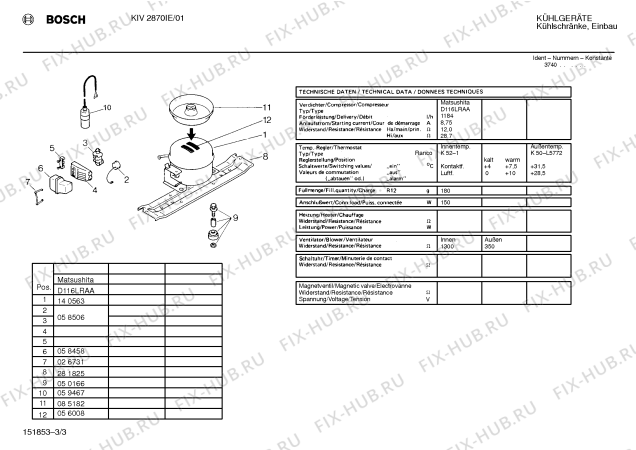 Взрыв-схема холодильника Bosch KIV2870IE - Схема узла 03