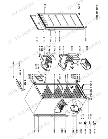 Схема №1 GKA 3450 с изображением Дверь для холодильника Whirlpool 481241619903