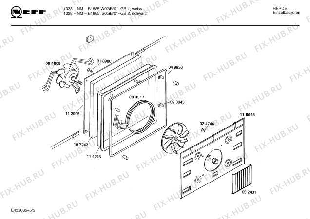 Схема №3 B1885S0GB 1038NM с изображением Ручка управления духовкой для электропечи Bosch 00065259