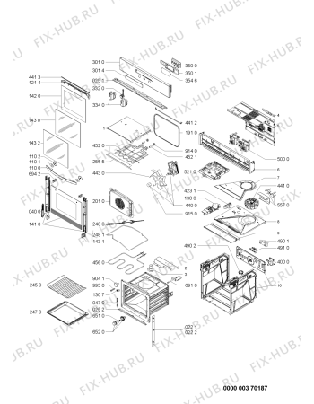 Схема №1 AKZ 430/IX с изображением Обшивка для духового шкафа Whirlpool 481245240376