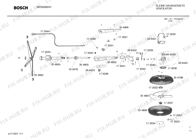 Схема №1 MVS2000 с изображением Стакан для электромультиварки Bosch 00172043