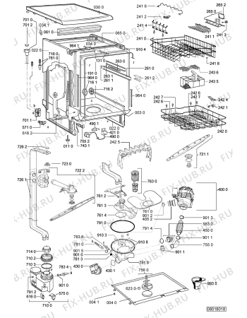 Схема №1 ADP 4737 IX с изображением Панель для посудомоечной машины Whirlpool 481245373675