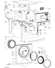 Схема №1 AWO 6S445 с изображением Модуль (плата) для стиралки Whirlpool 481010479326