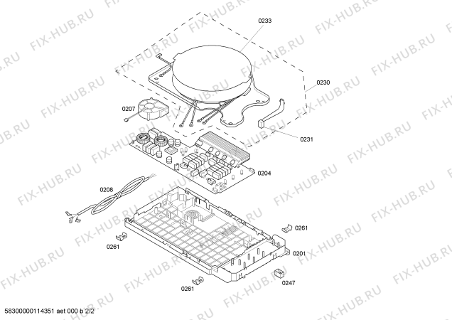Схема №1 PIK475T03 с изображением Стеклокерамика для электропечи Bosch 00477609