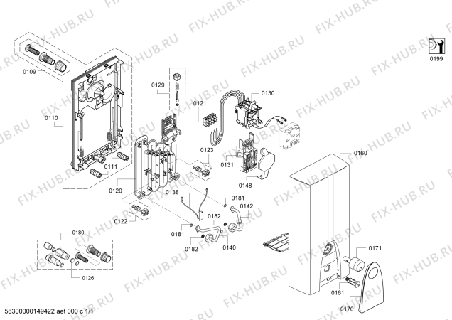 Схема №1 7736504726 TR2000R 24 B с изображением Клапан для электроводонагревателя Bosch 12024076