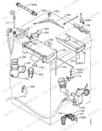 Взрыв-схема стиральной машины Zanussi WDI1003 - Схема узла Hydraulic System 272