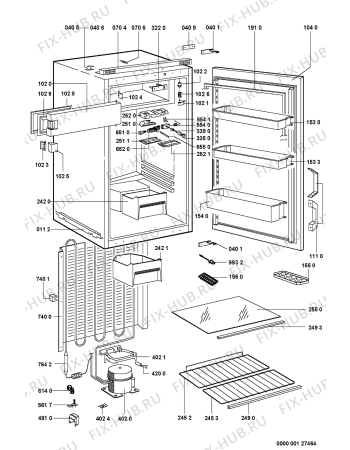 Схема №1 ELE 2543/3 с изображением Дверца для холодильника Whirlpool 481241879674