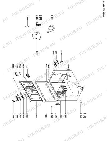 Схема №1 WHE3933 с изображением Вставка для холодильника Whirlpool 481010470254