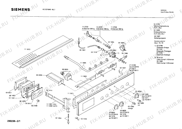 Схема №2 HE0312 с изображением Переключатель для плиты (духовки) Siemens 00026630