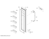 Схема №4 KAN62V21TI с изображением Дверь для холодильника Bosch 00247737