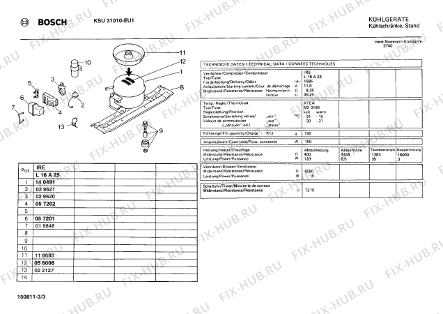 Схема №1 KSU31010 с изображением Декоративная планка для холодильника Bosch 00118682