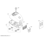 Схема №3 BGLS4FAM Cosyy'y ProFamily с изображением Крышка для пылесоса Bosch 11024395