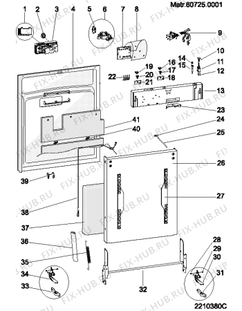 Схема №1 LI645A (F041990) с изображением Кабель для посудомойки Indesit C00193252