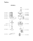 Схема №2 DFC847(3) с изображением Модуль (плата) управления для кухонного измельчителя Moulinex MS-5390049