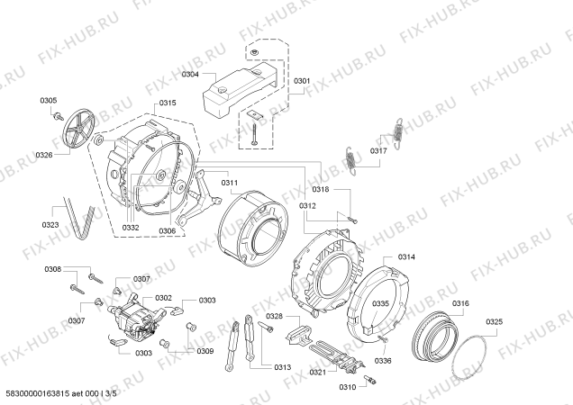 Схема №2 WLG20265OE с изображением Панель управления для стиральной машины Bosch 11007846