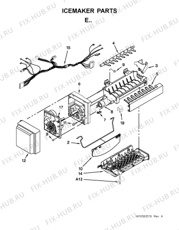 Схема №5 5MFX257AA с изображением Всякое для холодильной камеры Whirlpool 482000012383