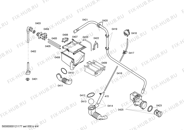 Схема №1 WM10E471EX с изображением Панель управления для стиралки Siemens 00663110