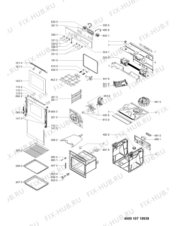 Схема №1 AKZ 540 IX с изображением Обшивка для электропечи Whirlpool 481010525183