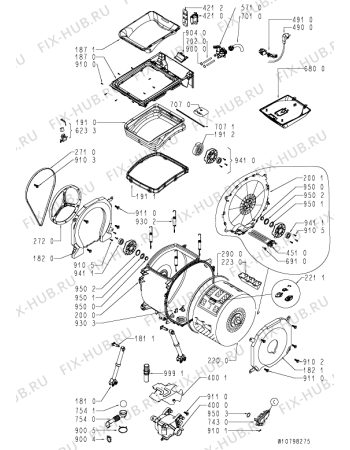 Схема №1 WAT PL 965/1 с изображением Груз Whirlpool 481010772150