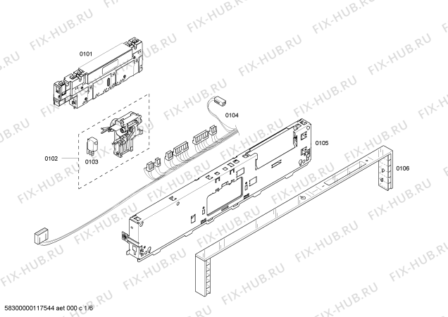 Схема №2 DWHD94BP Thermador с изображением Винт для посудомойки Bosch 00189441