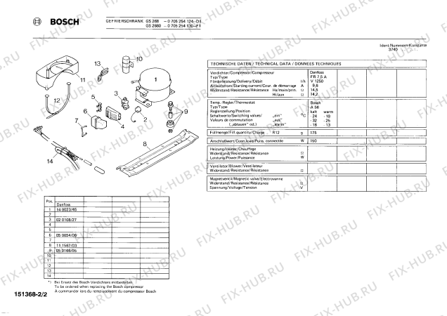 Взрыв-схема холодильника Bosch 0705254124 GS268 - Схема узла 02
