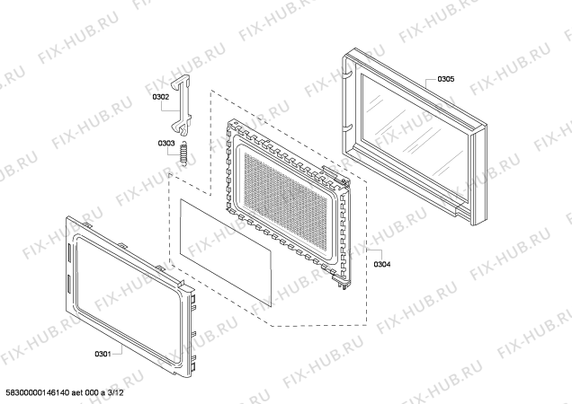 Схема №4 MEMCW301ES с изображением Панель для духового шкафа Bosch 00682839