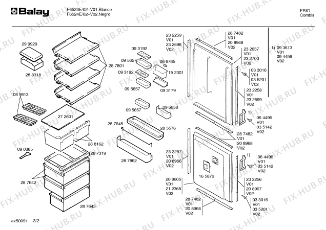 Схема №1 F6610E с изображением Кронштейн для холодильной камеры Bosch 00287645