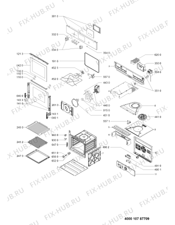 Схема №1 AKP437IX (F095438) с изображением Инструкция по эксплуатации для плиты (духовки) Indesit C00383993