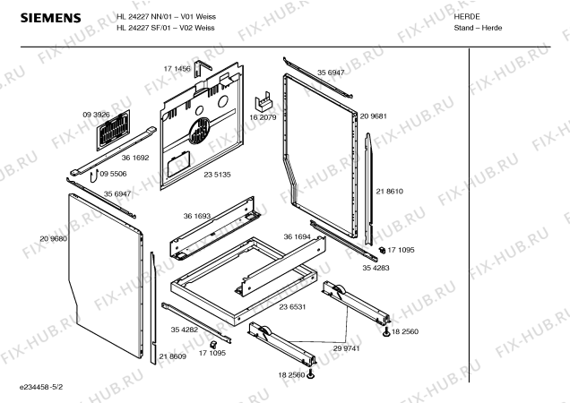 Схема №3 HL24227NN с изображением Инструкция по эксплуатации для духового шкафа Siemens 00583622