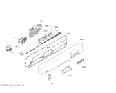 Схема №2 SGS55M72CH с изображением Передняя панель для посудомоечной машины Bosch 00448761