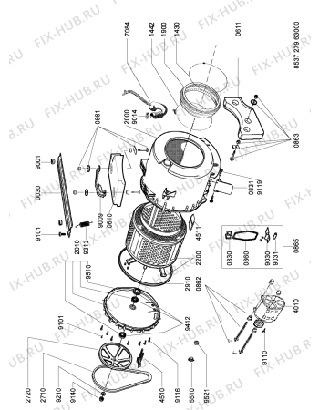Схема №2 AWG 5060 SA с изображением Кнопка, ручка переключения для стиральной машины Whirlpool 481241258925