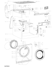 Схема №2 AWOD 060 с изображением Модуль (плата) для стиралки Whirlpool 481010803762