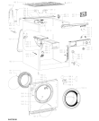 Схема №2 AWOA7123 (F102566) с изображением Модуль (плата) для стиральной машины Indesit C00480426