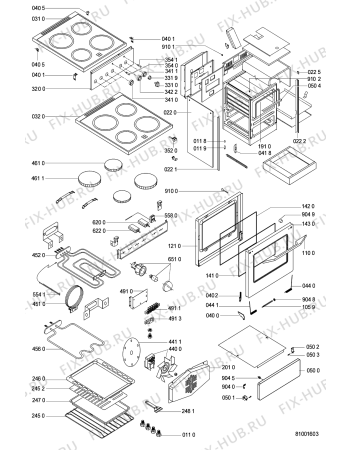 Схема №1 ACM 941 BL с изображением Пружина Whirlpool 481949268824