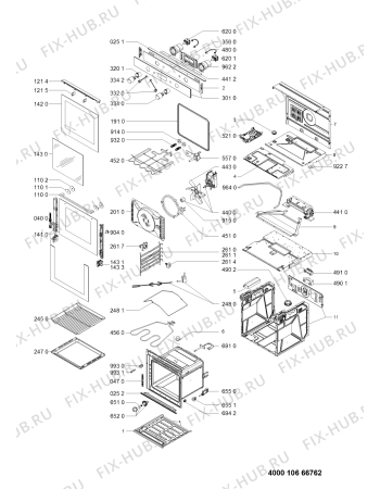 Схема №1 AKZM 654/IX с изображением Микромодуль для духового шкафа Whirlpool 481010633837