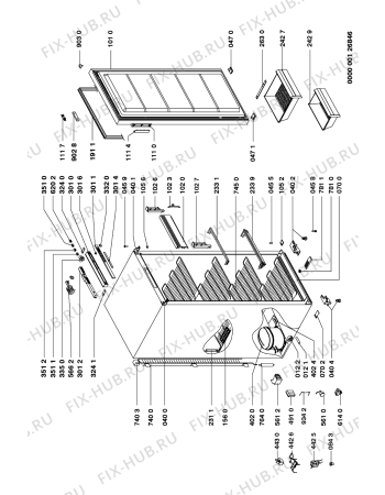 Схема №1 ARL 114/G/1 с изображением Дверца для холодильника Whirlpool 481931039616