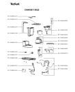 Схема №1 CM440811/9QA с изображением Холдер фильтра  для кофеварки (кофемашины) Tefal FS-9100017295