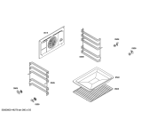 Схема №4 3HB504MY Horno.Mbalay.2d.CFm.ME.pt_basica.inox с изображением Передняя часть корпуса для плиты (духовки) Bosch 00700721