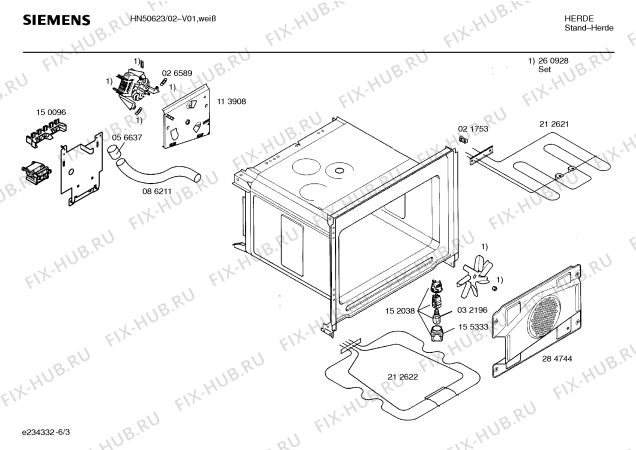 Схема №1 HN50623 с изображением Панель управления для духового шкафа Siemens 00298883